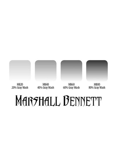 Marshall Bennett Gray Wash 4'lü Set - Eternal Ink - 1oz/30ml