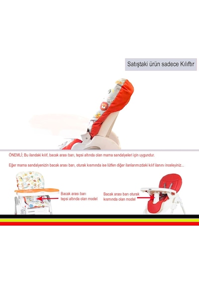 Holmer Organik Mama Sandalyesi Minderi & Kılıfı Kemer Deliksiz