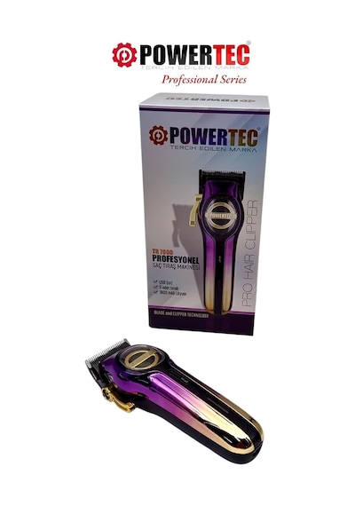Powertec TR-7000 Profesyonel Usb Type-c Şarj Girişli Saç Sakal Tıraş Makinesi