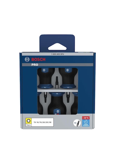 Bosch Pro Tx 5'li Avuç İçi Tornavida Seti 1600a039pu