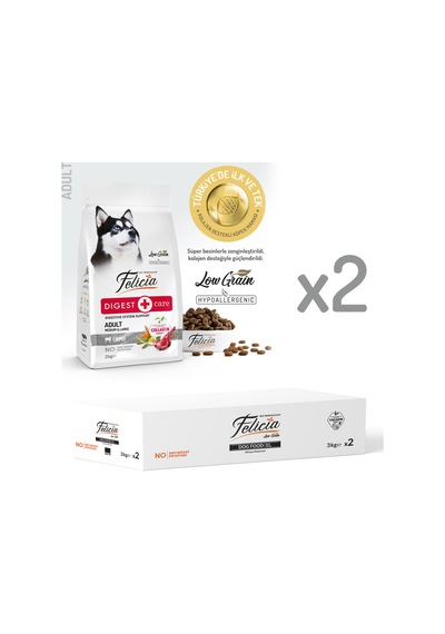 Felicia Hipoalerjenik Adult Medium Kuzulu Düşük Tahıllı Orta Irk Yetişkin Köpek Maması 6 Kg