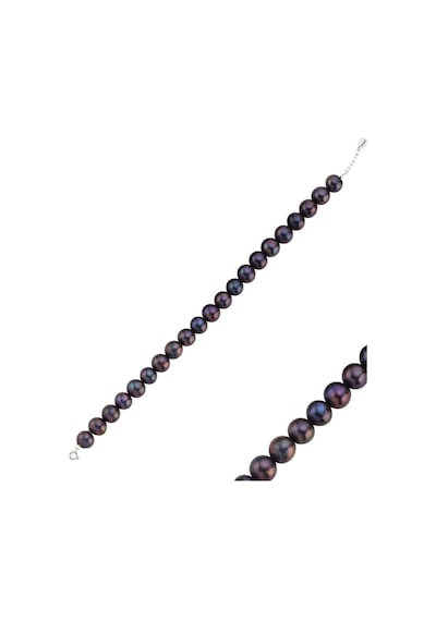 7,5 Mm Kadın Doğal İnci Bileklik 18 Cm / Beyaz Gümüş