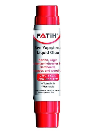 Fatih Sıvı Yapıştırıcı Solventsiz Çift Uçlu Şeffaf 30 Ml 36230