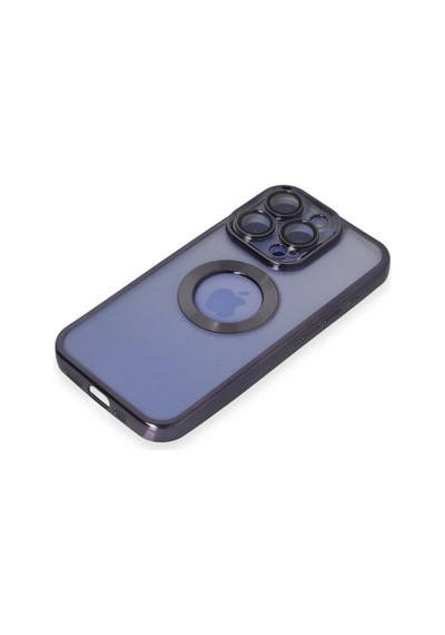 Apple İphone 15 Pro Max Kılıf Slot Silikon - Mor Çok Renkli