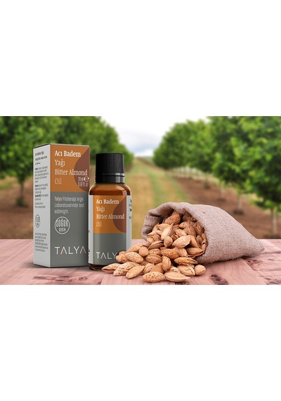 Talya Soğuk Sıkım %100 Saf ve Doğal  Acı Badem Yağı 20 ML