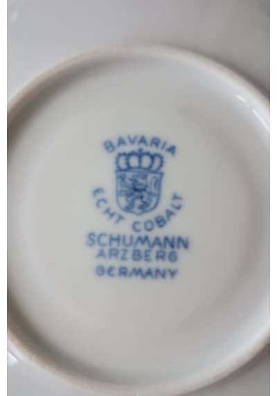 Schumann Arzberg Kobalt Mavi Vintage Çay Fincanı Seti Kobaltmavi
