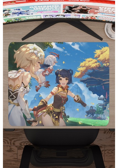 Xiangling Genshin Impact Anime Oyuncu V4 - 48x40 Xl Gaming Mouse Pad Fare Altlığı