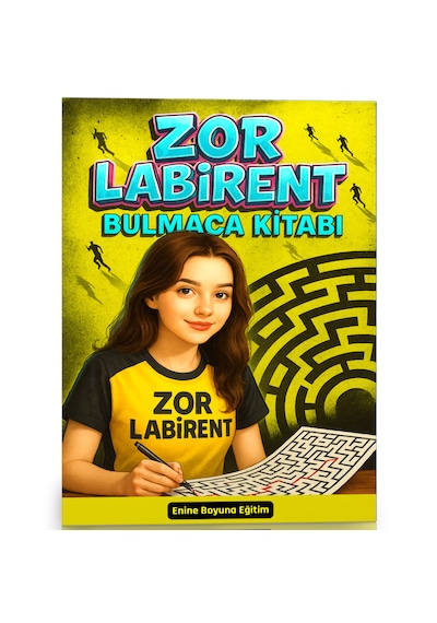 Zor Labirent Bulmaca Kitabı 70 Süper Labirent