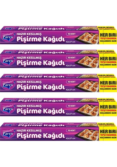 Parex 5 Adet Hazır Kesilmiş Pişirme Kağıdı