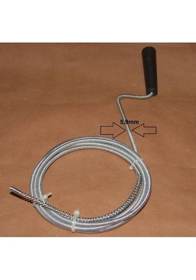 3 metre Lavabo Açma Sustası Kanal Lavabo Gider Boru Açma Spirali Kanal Açıcı