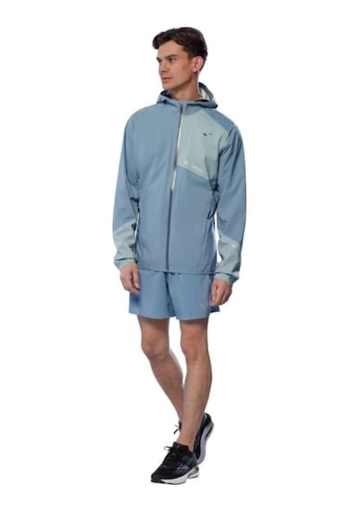 Mizuno Waterproof 20k Er Jacket Erkek Yağmurluk Gri Çok Renkli