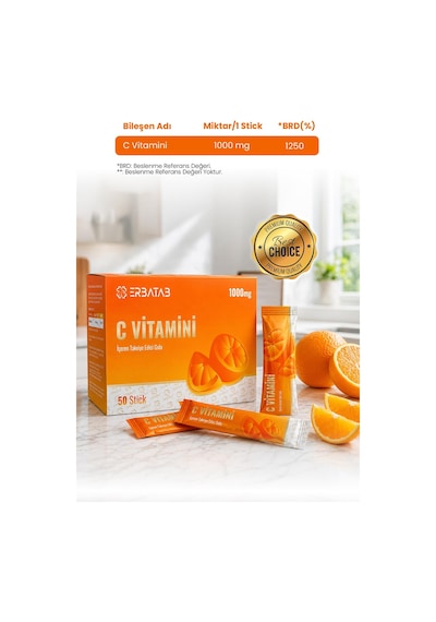 Erbatab C Vitamini İçeren Takviye Edici Gıda