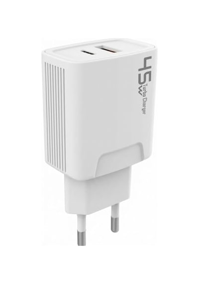 Super Şarj Adaptörü Çift Şimşek Simgesi Pd Usb Tüm Cihazlar Için Turbo Hızlı Şarj Başlığı Diğer