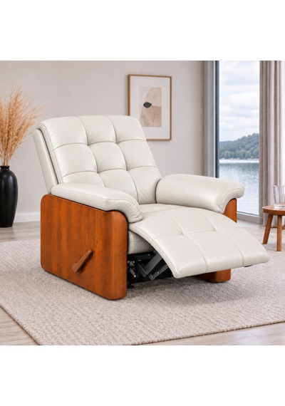 Smarto Relax Ceviz Ahşap Yan Panelli Gerçek Deri Manuel Mekanizmalı Yatar Ayak Uzatmalı Ergonomik Tv Koltuğu Baba Koltuğu Kahverengi Smarto Relax Ceviz Ahşap Yan Panelli Gerçek Deri Manuel Mekanizmalı Yatar Ayak Uzatmalı Ergonomik Tv Koltuğu Baba Koltuğu Kahverengi