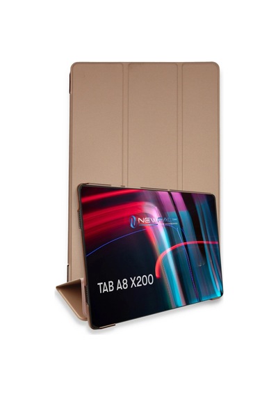 Samsung Galaxy Uyumlu X200 Tab A8 10.5 Kılıf Tablet Smart Kılıf - Rose Gold Dddb2