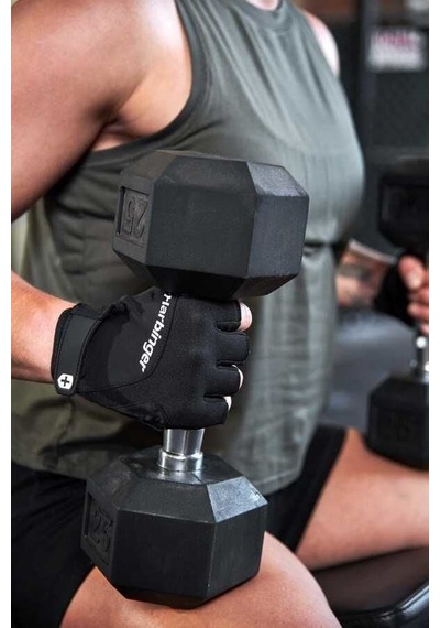 Harbinger Training Grip 2.0 Unisex Siyah Ağırlık Eldiveni Beyaz - Siyah