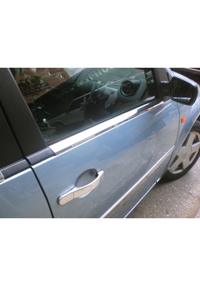Ford Fiesta Krom Cam Çıtası 4 Prç Pçelik 2002-2009 Arası