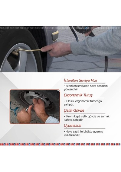 Brio 0106-taq Lastik Hava Jakı Kaplinli Genel