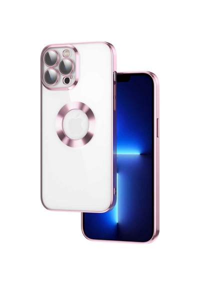 Apple Uyumlu iPhone 13 Pro Max Kılıf Logo Gösteren Kamera Korumalı Silik