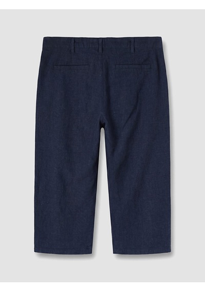 Lcwaıkıkı Classic Lacivert Regular Fit Keten Karışımlı Erkek Şort
