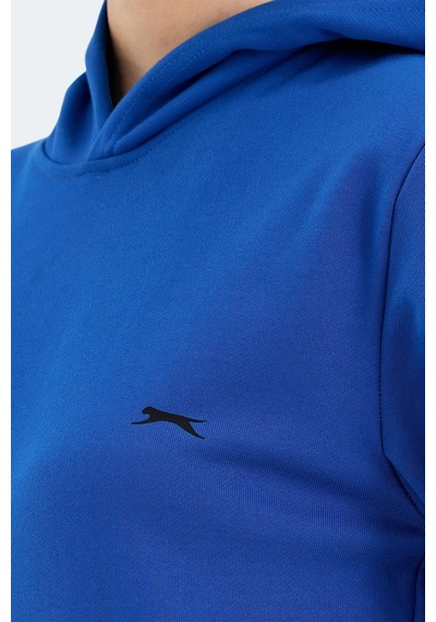 Slazenger Kathy In Kadın Kapüşonlu Saks Mavi Sweatshirt Saks Mavi