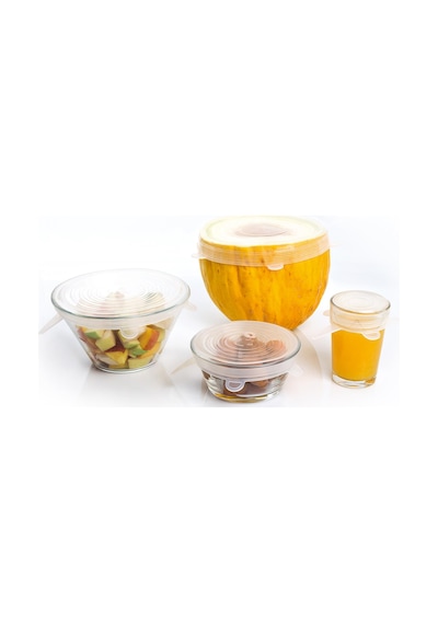 Silicolife 6 Adet Streç Kapak Gıda Koruyucu Sl-063 Çok Renkli
