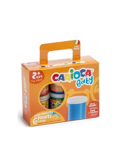 Carioca 6 Renk Yıkanabilir Parmak Boyası Ko032