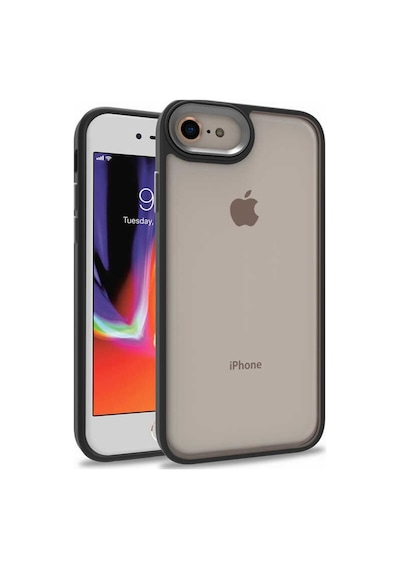 Apple Uyumlu iPhone 8 Kılıf Zore Flora Buton,Kenar Çevresi Renkli Kılıf