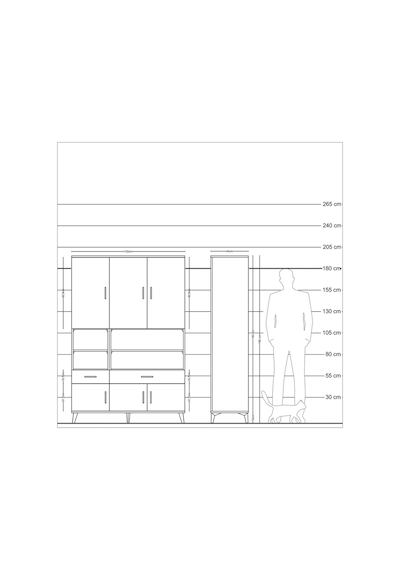 Hyperion Dolap 8 Raflı 2 Çekmeceli 6 Kapaklı 132x44x195 Antrasit-antrasit/antrasit Antrasıt/antrasıt Hyperion Dolap 8 Raflı 2 Çekmeceli 6 Kapaklı 132x44x195 Antrasit-antrasit/antrasit Antrasıt/antrasıt