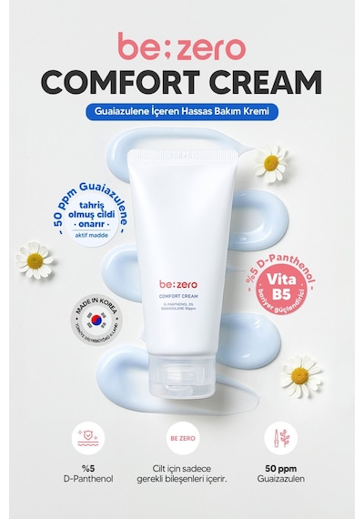 Derma Factory Guaiazulene İçeren Hassas Bakım Kremi Derma Factory Be Zero Comfort Cream 80 ML
