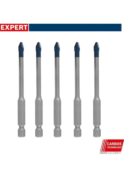 Bosch Expert Hex-9 5 Adet 5 Mm Sert Seramik Delme Ucu 2608900598