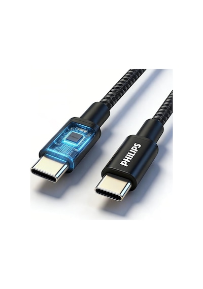 Philips Dlc7060c 240w Type-c To Type-c Örgü Şarj Kablosu 2m