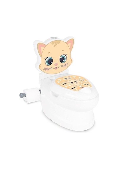 Pilsan Eğitici Kedi Klozet - Çocuk Klozeti Çok Renkli