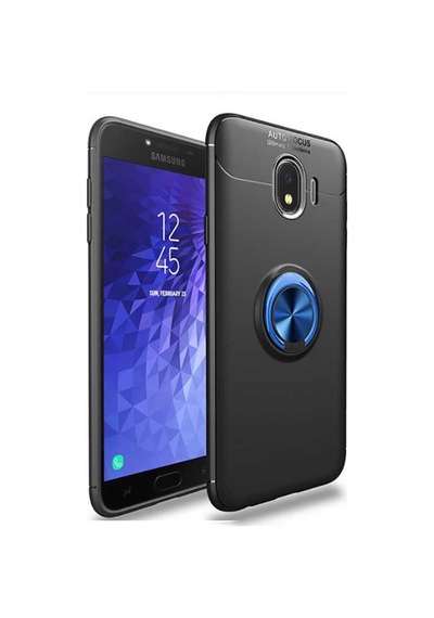 Samsung Uyumlu Galaxy J4 Kılıf Yüzüklü Magnetli Ravel Case