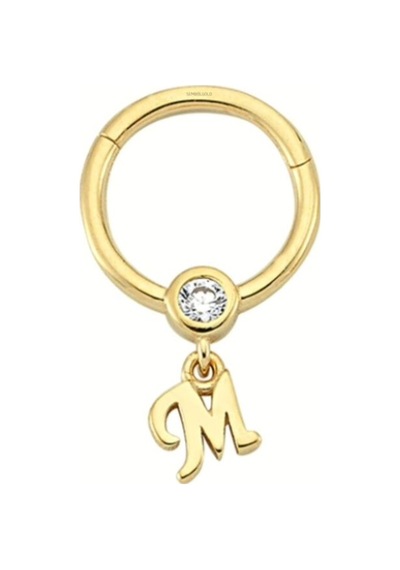 Altın Halka Harf Piercing 14 Ayar Harfler Mevcut