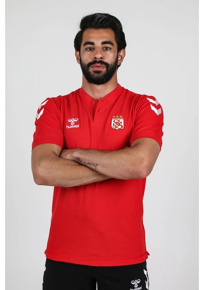 Hummel Armin Pamuklu Bebe Yaka Tişört Kırmızı Sivasspor