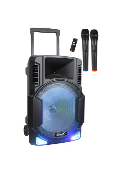 Midex MXR-1200 Taşınabilir Seyyar Mikrofonlu Akülü Ses Sistemi