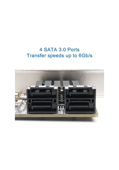 5075 Pci Express Pci-e 4 Port Sata 3.0 Hdd Ssd Çoklayıcı Kart