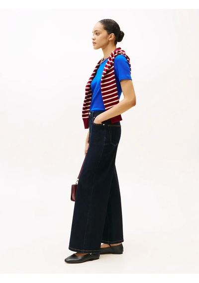 Tommy Hilfiger Smooth Leather Maryj Kadın Siyah Babet