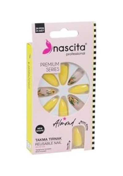 24'lü Almond Renkli Takma Tırnak - 153