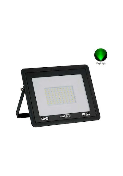 Forlife 50 Watt Yeşil Işık Slim Kasa Led Projektör