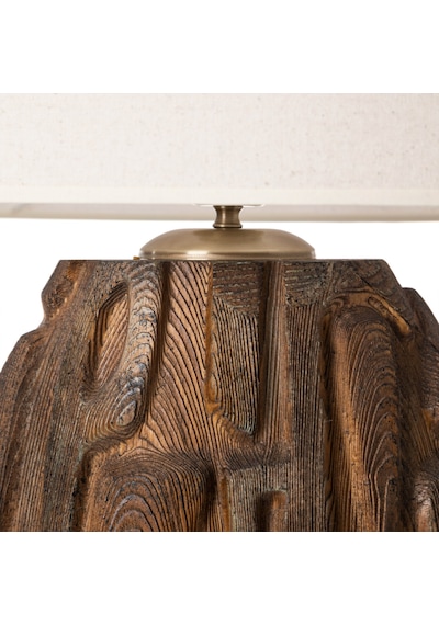 Mudo Home Carving Abajur Kahve