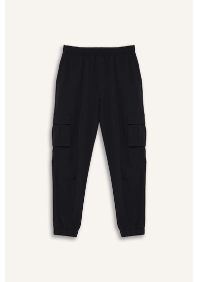 Defacto Slim Fit Dar Kesim Kargo Cepli Dokuma Sporcu Jogger Eşofman Altı E9361ax25auar214 Antrasit-ar214