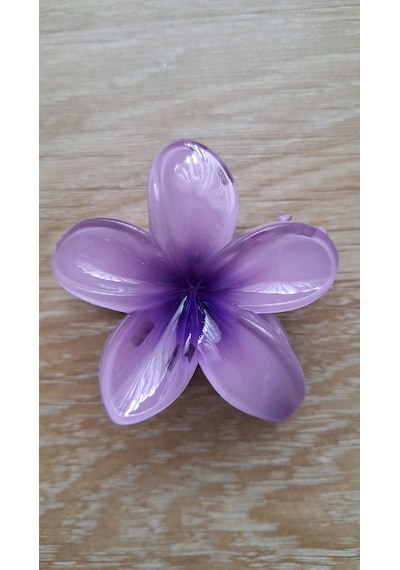 Bayan Renkli Lotus Dişli Toka Mor