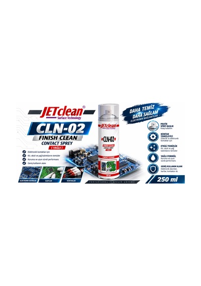 Jetclean Cln-02 250 Ml Kontak Yağlı Sprey , Jetclean Kontak Sprey Yağlı - 250ml