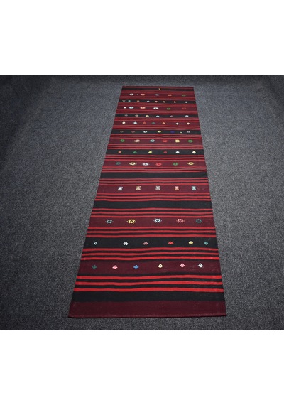Zehra Abla Halı Yeni El Dokuması Başyapıt Malatya Yolluk Yün Kilim 7224 Çok Renkli