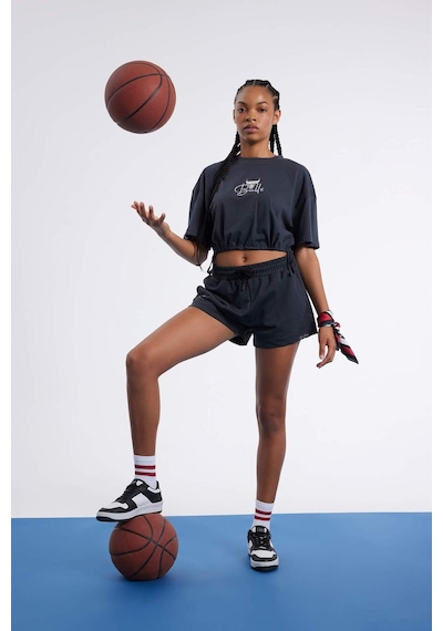DeFactoFit NBA Chicago Bulls Bisiklet Yaka Kısa Kollu Tişört C6311AX24HSAR231