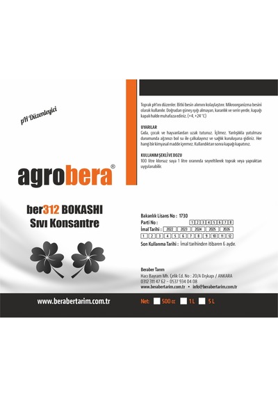 Agrobera 312 Ph Düzenleyici 1 Litre