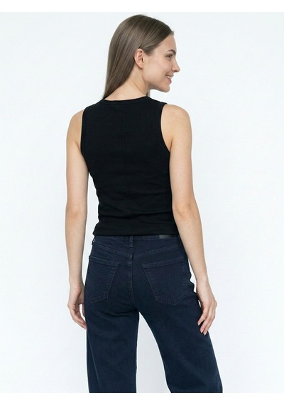 LOFT Slim Fit Kadın Bluz K.kol Lf2043570 Q1.v1 Siyah