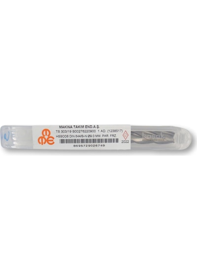 Mte 9 Mm Uzun Parmak Freze Hss-co8 Dın 844/b-n